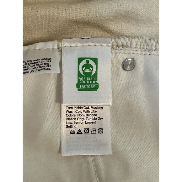 J. CREW Full Length Classic Straight Jeans Cream Ecru Women's SIZE 32 NWT - Picture 5 of 10